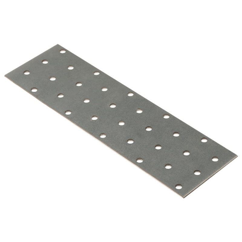 Plaques perforées 40 pcs 2 mm 200x60 mm acier galvanisé