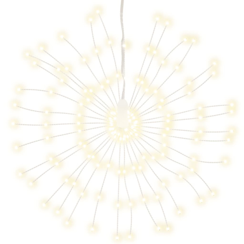 Étoile rayonnante de Noël 140 LED blanc chaud 17 cm