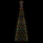 Arbre de Noël cône 500 LED Colorées 100x300 cm