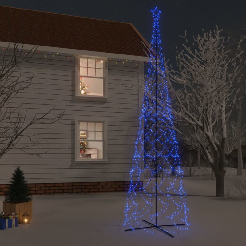 Arbre de Noël cône 3000 LED Bleues 230x800 cm