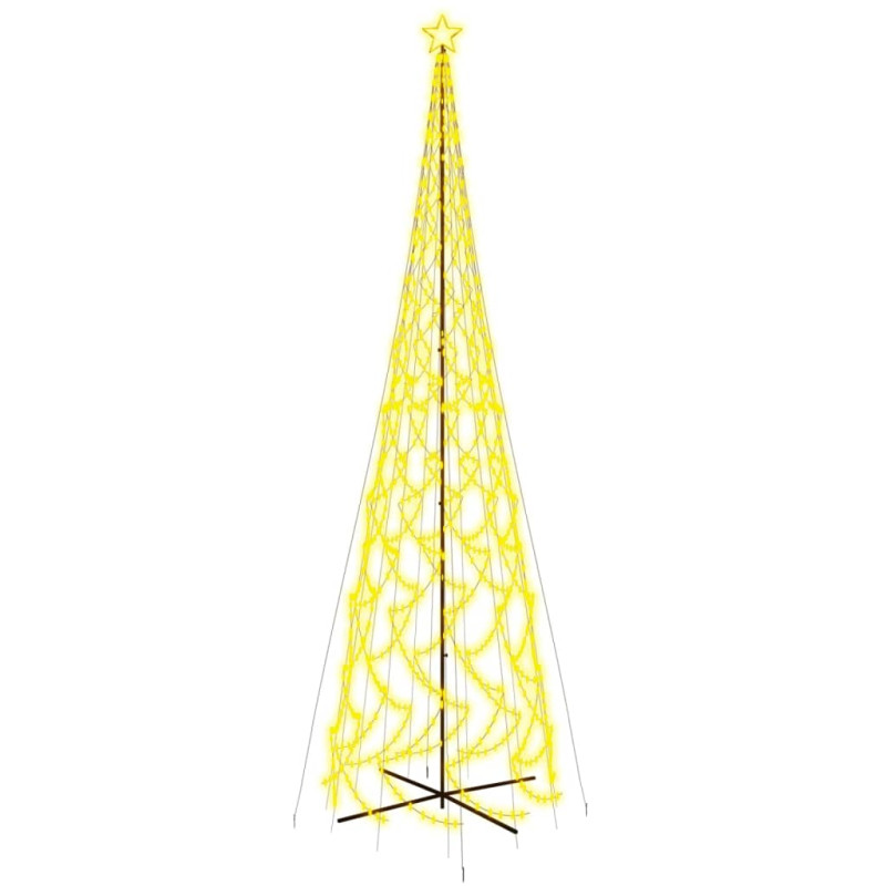 Arbre de Noël cône 3000 LED Blanc chaud 230x800 cm