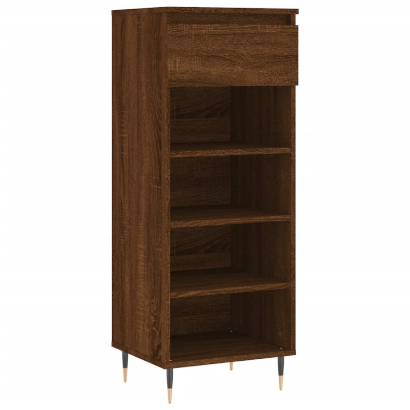 Armoire à chaussures Chêne marron 40x36x105cm Bois d ingénierie