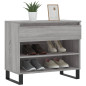 Armoire à chaussures Sonoma gris 70x36x60 cm Bois d ingénierie