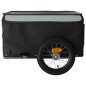 Remorque de vélo noir et gris 30 kg fer