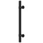 Poignées d armoire 10 pcs noir 128 mm acier inoxydable