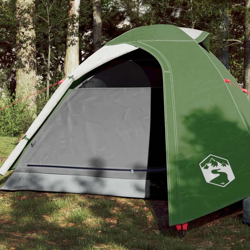 Tente de camping à dôme 3 personne vert imperméable