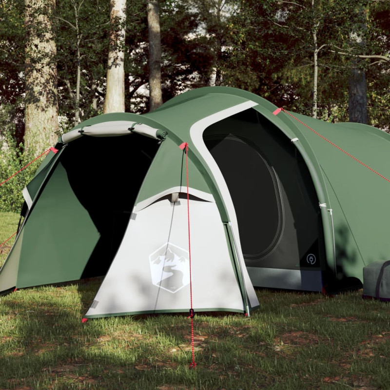 Tente de camping tunnel 2 personnes vert imperméable