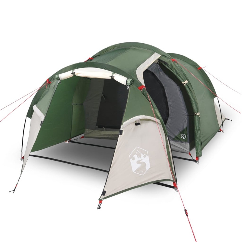 Tente de camping tunnel 2 personnes vert imperméable