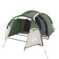 Tente de camping tunnel 2 personnes vert imperméable