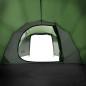 Tente de camping tunnel 3 personnes vert imperméable