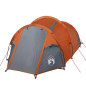 Tente de camping tunnel 3 personnes orange imperméable