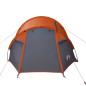 Tente de camping tunnel 3 personnes orange imperméable