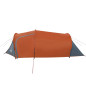 Tente de camping tunnel 3 personnes orange imperméable