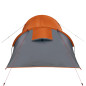 Tente de camping tunnel 3 personnes orange imperméable