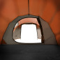 Tente de camping tunnel 3 personnes orange imperméable