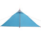 Tente de camping tipi 1 personne bleu imperméable