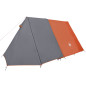 Tente de camping 3 personnes gris et orange imperméable