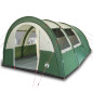 Tente de camping tunnel 4 personnes vert imperméable