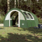 Tente de camping tunnel 4 personnes vert imperméable