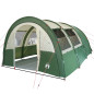 Tente de camping tunnel 4 personnes vert imperméable