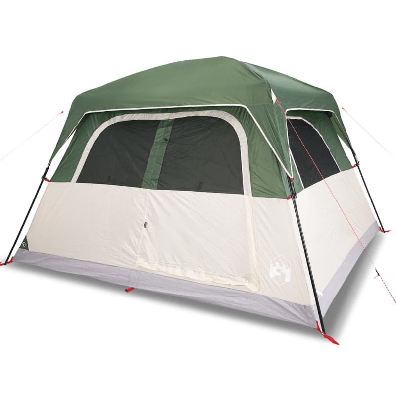 Tente de cabine familiale 6 personnes vert imperméable