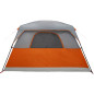 Tente de cabine familiale 6 personnes orange imperméable