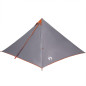 Tente familiale tipi 7 personnes gris et orange imperméable