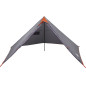 Tente familiale tipi 7 personnes gris et orange imperméable