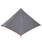 Tente familiale tipi 7 personnes gris et orange imperméable