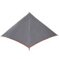 Tente familiale tipi 7 personnes gris et orange imperméable