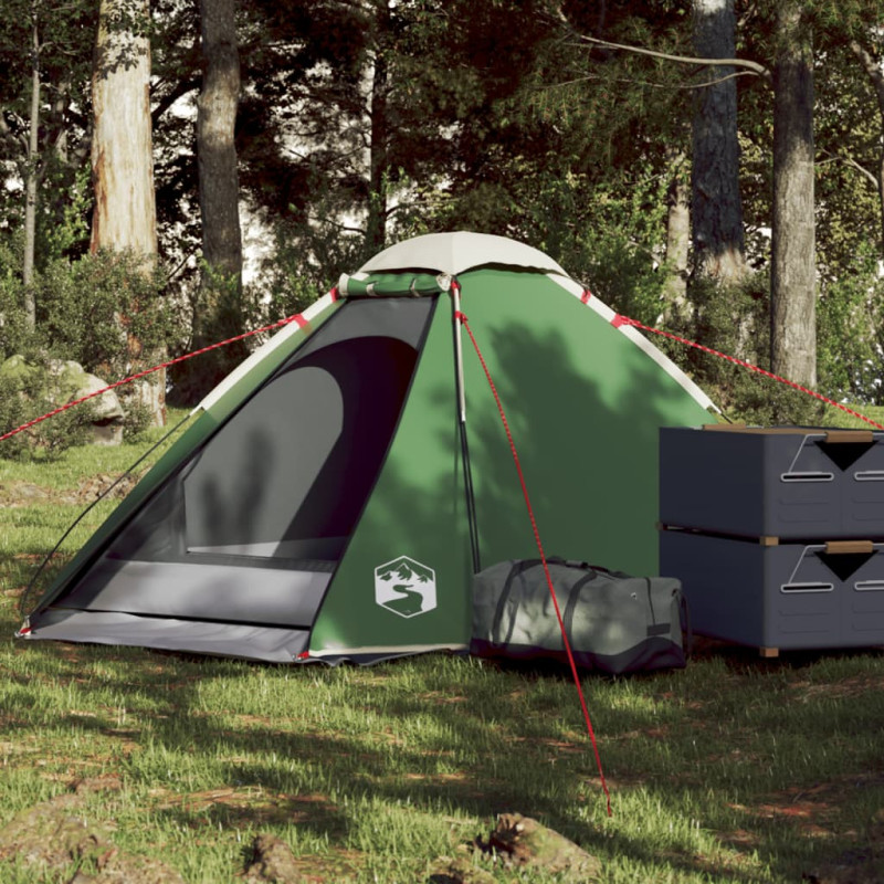 Tente de camping à dôme 2 personne vert imperméable