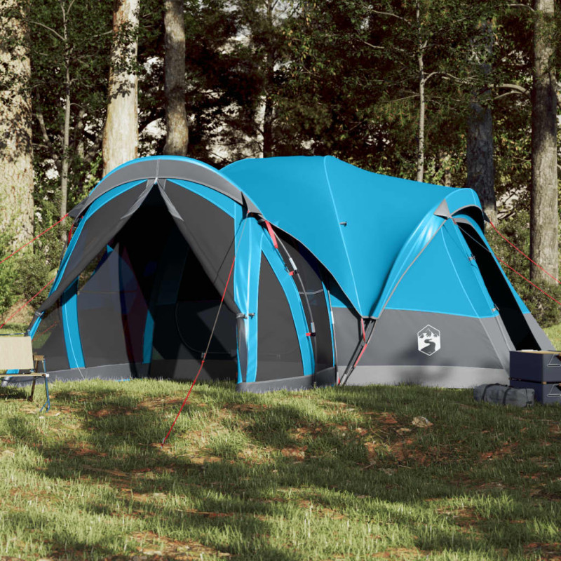 Tente familiale tipi 8 personnes bleu imperméable