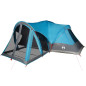 Tente familiale tipi 8 personnes bleu imperméable