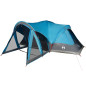 Tente familiale tipi 8 personnes bleu imperméable