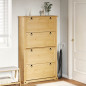 Armoire à chaussures Corona 99x32x163,5 cm bois de pin massif