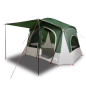 Tente de camping de cabine 5 personnes vert imperméable