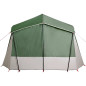 Tente de camping de cabine 5 personnes vert imperméable