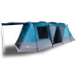 Tente de camping tunnel 4 personnes bleu imperméable