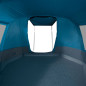 Tente de camping tunnel 4 personnes bleu imperméable