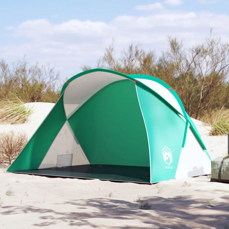 Tente de plage 2 personnes vert d eau escamotable imperméable