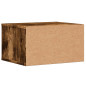 Support d imprimante chêne fumé 40x32x22,5 cm bois d ingénierie