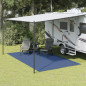 Tapis de sol de camping bleu 4,5x2,5 m