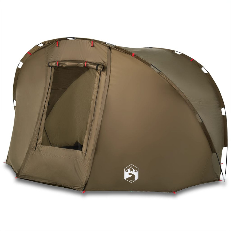 Tente de pêche 5 personnes vert olive imperméable