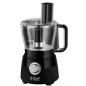 Robot Multifonction - RUSSELL HOBBS - Matte Black 24732-56 - 600 W - Bol 2,5 L - Lames inox - Disque réversible - Noir mat