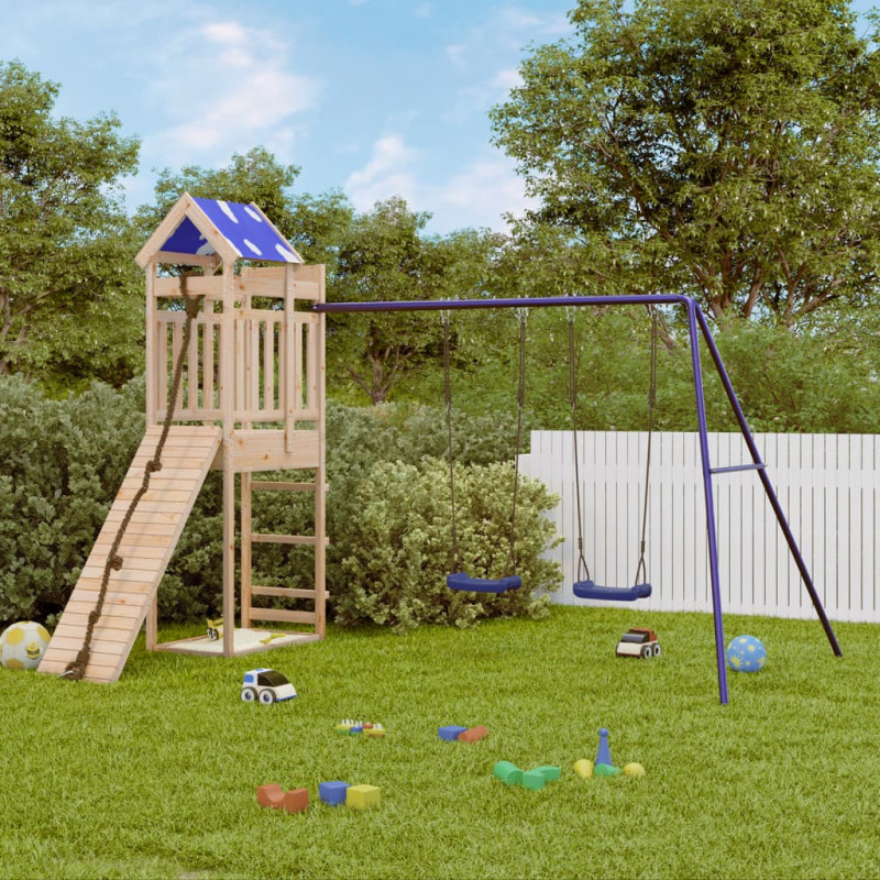 Aire de jeux d extérieur bois de pin massif