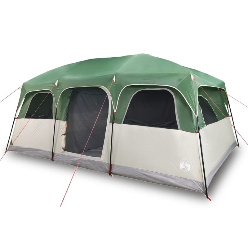 Tente de cabine familiale 9 personnes vert imperméable