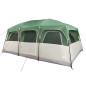 Tente de cabine familiale 9 personnes vert imperméable