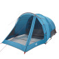 Tente de camping tunnel 4 personnes bleu imperméable