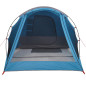 Tente de camping tunnel 4 personnes bleu imperméable