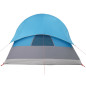 Tente de camping tunnel 4 personnes bleu imperméable